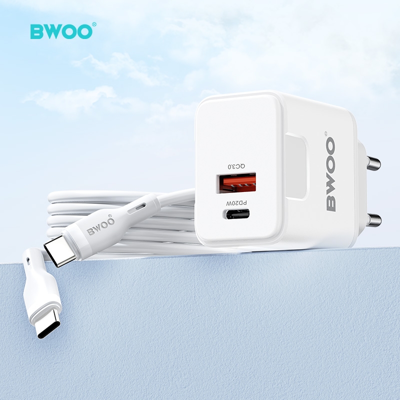 BWOO Chargeur complet 20W avec cable type C vers type C