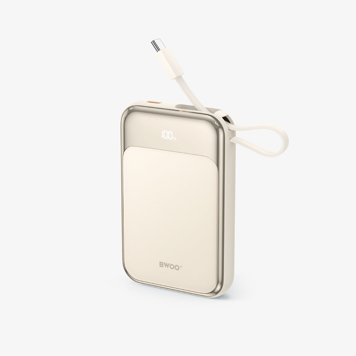 BO-P80 BWOO 10000mAh Magnetic Power Bank Câble de charge intégré